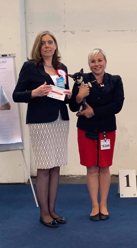 2019 Austria Junior Winner with judge Tatjana Urek